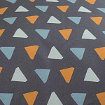 Постельное белье из сатина с принтом треугольники 150х200 см Triangular Dreams варинант исполнения - 3 | Loft Concept в Красноярске