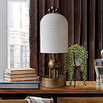 Настольная лампа в виде фонаря с белым фактурным абажуром Echoes of Light варинант исполнения - 3 | Loft Concept в Красноярске