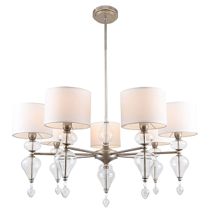 Люстра с декором из выдувного стекла TRICKLE 7 ламп