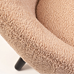 Кресло розовое с обивка из искусственного каракуля Iconic Creation варинант исполнения - 2 | Loft Concept в Красноярске