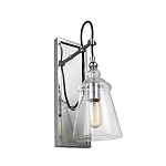 Бра с плафоном в форме колокола из прозрачного стекла с пузырьками Feiss варинант исполнения - 1 | Loft Concept в Красноярске