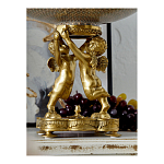 Чаша фарфоровая на двух бронзовых ангелах Eden Garden варинант исполнения - 5 | Loft Concept в Красноярске