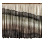 Пейзаж из нитей Макраме Wall decor Black and White Landscape варинант исполнения - 5 | Loft Concept в Красноярске