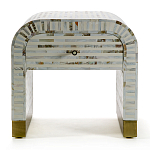 Тумбочка прикроватная Amo Bone Inlay Bedside Almond варинант исполнения - 1 | Loft Concept в Красноярске