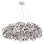 Люстра подвесная круглая с многочисленными металлическими круглыми элементами Terzani Argent варинант исполнения - 2 | Loft Concept в Красноярске