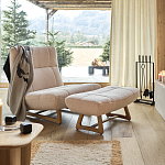 Оттоманка с обивкой букле Lino White Boucle Ottoman варинант исполнения - 4 | Loft Concept в Красноярске