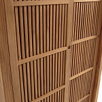 Шкаф из массива тика Okino Wood Cabinet варинант исполнения - 6 | Loft Concept в Красноярске