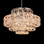 Люстра хрустальная в неоклассическом стиле на серебристом каркасе Majesty варинант исполнения - 2 | Loft Concept в Красноярске