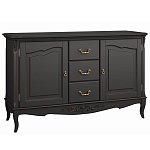 Буфет черный из массива бука с 3-мя ящиками и 2-мя дверцами Black Provence варинант исполнения - 1 | Loft Concept в Красноярске