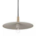 Подвесной светильник круглый в сочетании дерева и металла Space варинант исполнения - 3 | Loft Concept в Красноярске