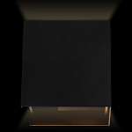 Уличный настенный светильник светодиодный формы куб черного цвета из металла Urban Minimalist варинант исполнения - 2 | Loft Concept в Красноярске