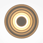 Бра круглое Soft Halo бежевый варинант исполнения - 2 | Loft Concept в Красноярске