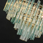 Дизайнерская люстра AQUA Blue Lagoon бирюзовое стекло несколько ярусов варинант исполнения - 2 | Loft Concept в Красноярске