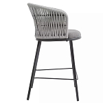 Стул барный с декоративным плетением на спинке и подлокотниках Chair Weave варинант исполнения - 1 | Loft Concept в Красноярске