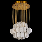 Люстра с овальными подвесками из натурального камня Spatial Composition варинант исполнения - 3 | Loft Concept в Красноярске