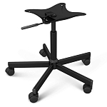 Стул с мягкой обивкой из велюра и подъемно-поворотным механизмом на колесиках Mason Green and Yellow варинант исполнения - 5 | Loft Concept в Красноярске