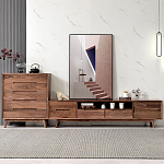 Тумба под телевизориз массива дерева TV Stand made of Walnut Wood варинант исполнения - 2 | Loft Concept в Красноярске