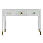 Дизайнерский Письменный стол Elsa Dreams White с тремя ящиками варинант исполнения - 5 | Loft Concept в Красноярске