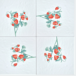 Плитка с узором Земляника варинант исполнения - 1 | Loft Concept в Красноярске