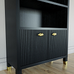 Книжный Стеллаж Elsa Dreams Black с задней стенкой варинант исполнения - 2 | Loft Concept в Красноярске