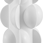 Настольная лампа белая с тканевым абажуром в форме цилиндра Morphing варинант исполнения - 1 | Loft Concept в Красноярске