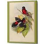 Постер на холсте с изображением птиц Blooming Birds Poster варинант исполнения - 4 | Loft Concept в Красноярске