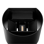 Уличный настенный светильник цилиндрической формы черного цвета из металла Urban Minimalist варинант исполнения - 4 | Loft Concept в Красноярске