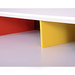 Письменный стол с 2-мя чёрными выдвижными ящиками и нишей с цветными разделителями Ballan варинант исполнения - 4 | Loft Concept в Красноярске