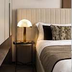 Настольная лампа c абажуром в форме купола из натурального камня  Heavenly Harmony варинант исполнения - 5 | Loft Concept в Красноярске