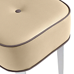 Квадратный мягкий пуф на белых ножках Winton Pouf Square варинант исполнения - 20 | Loft Concept в Красноярске