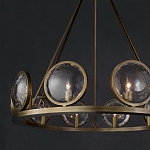 Люстра круглая с прозрачными рельефными плафонами Crystal Prism варинант исполнения - 4 | Loft Concept в Красноярске