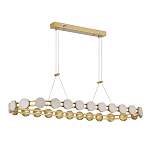 Люстра овальная с круглыми светодиодными источниками света Maxine Light варинант исполнения - 3 | Loft Concept в Красноярске