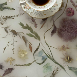 Журнальный стол из эпоксидной смолы с цветами White Flowers Epoxy Resin Coffee Table варинант исполнения - 3 | Loft Concept в Красноярске