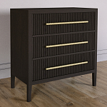 Комод Primo с 3 выдвижными ящиками Темный орех варинант исполнения - 4 | Loft Concept в Красноярске