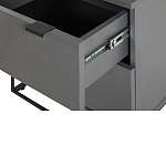 Тумба прикроватная цвета графит с ящиками Strict Lines варинант исполнения - 5 | Loft Concept в Красноярске