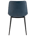 Стул с обивкой из экокожи темно-синего цвета RHOMBUSES UPHOLSTERY варинант исполнения - 3 | Loft Concept в Красноярске