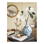 Ваза с мотивами цветущего сада с попугаями Blue Vase Inspired by Nature варинант исполнения - 5 | Loft Concept в Красноярске