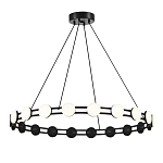 Люстра кольцевая с круглыми светодиодными источниками света Maxine Light варинант исполнения - 1 | Loft Concept в Красноярске