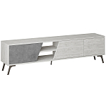 ТВ-тумба с 3-мя дверцами и полками Grey Albe TV Stand варинант исполнения - 1 | Loft Concept в Красноярске