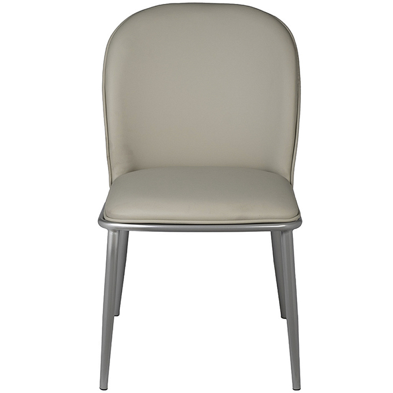 Стул обеденный из экокожи Modern Interior Chair Серый Стул обеденный из экокожи Modern Interior Chair Серый в Красноярске | Loft Concept