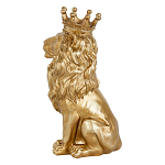 Статуэтка лев с детализированной гривой и изящной короной Lion Crown  варинант исполнения - 2 | Loft Concept в Красноярске