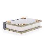 Шкатулка в виде книги из натурального камня змеевик Stone Casket варинант исполнения - 4 | Loft Concept в Красноярске