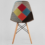 Стул с обивкой в технике пэчворк DSW варинант исполнения - 4 | Loft Concept в Красноярске