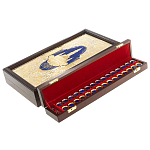 Нарды настольные из натурального камня лазурит и долерит Backgammon from Stone варинант исполнения - 5 | Loft Concept в Красноярске