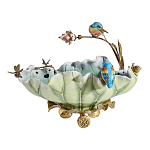 Чаша в виде листка лотоса с птицами Eden Garden варинант исполнения - 3 | Loft Concept в Красноярске