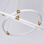 Люстра подвесная с двумя пересекающимися белыми светодиоидными кольцами Luke Lampco Tracer Lamp варинант исполнения - 8 | Loft Concept в Красноярске