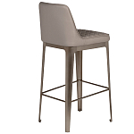 Стул барный светло-серый из экокожи Spectacular High Bar Stool варинант исполнения - 2 | Loft Concept в Красноярске