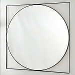 Зеркало в черной металлической раме Urban Style Mirror варинант исполнения - 2 | Loft Concept в Красноярске