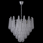 Люстра с подвесками из рифленного стекла в форме капель Textured Glass Chandelier варинант исполнения - 15 | Loft Concept в Красноярске