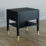 Прикроватная тумбочка с ящиком Elsa Dreams Black варинант исполнения - 4 | Loft Concept в Красноярске